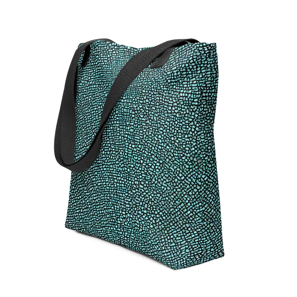 Aqua Shatter on Tote Bag — Front