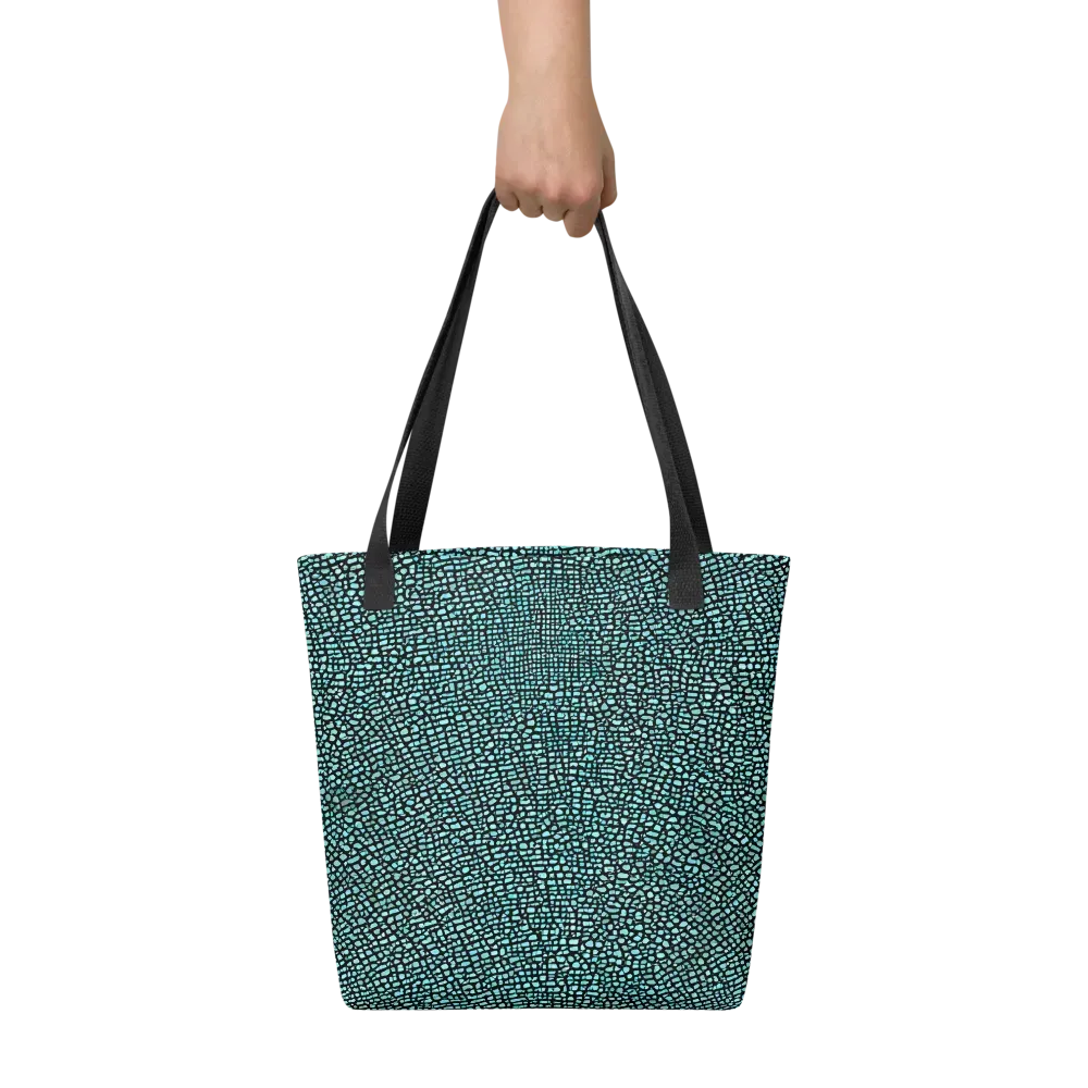 Aqua Shatter on Tote Bag — Front