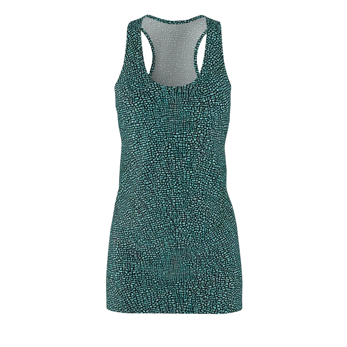 Aqua Shatter on Racerback Dress — Front