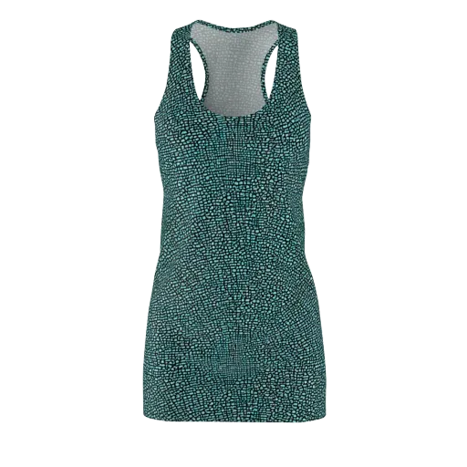 Aqua Shatter on a Racerback Dress