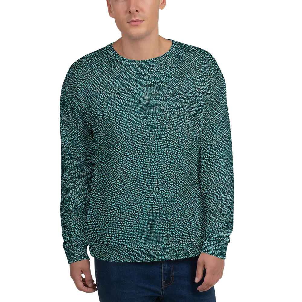 Aqua Shatter on Sweatshirt — Front