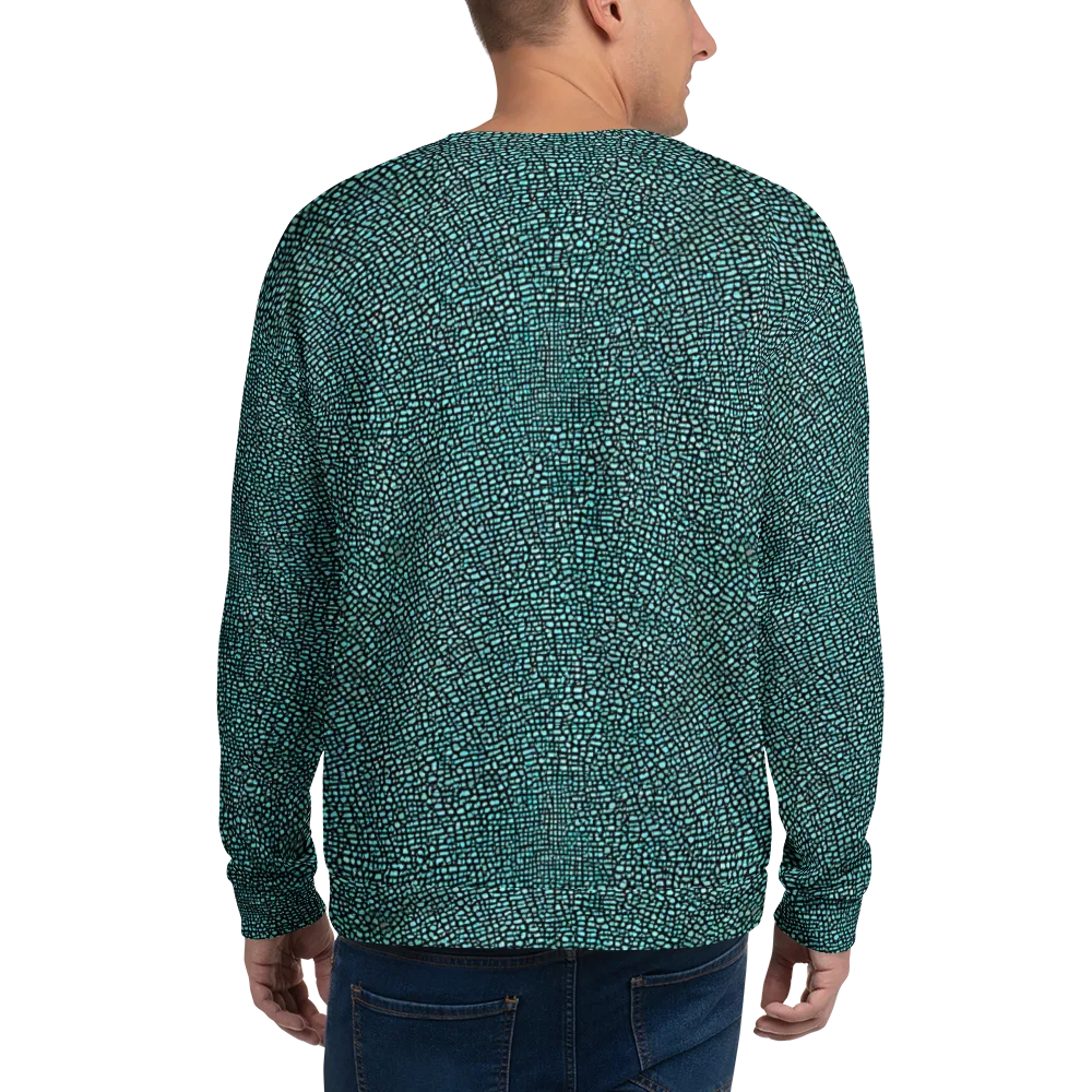 Aqua Shatter on Sweatshirt — Back