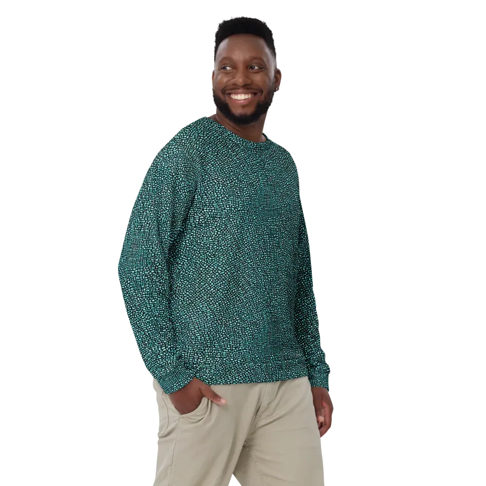 Aqua Shatter on Sweatshirt — Front