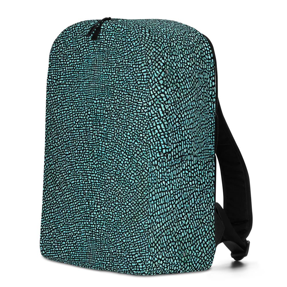 Aqua Shatter on Minimalist Backpack — Left