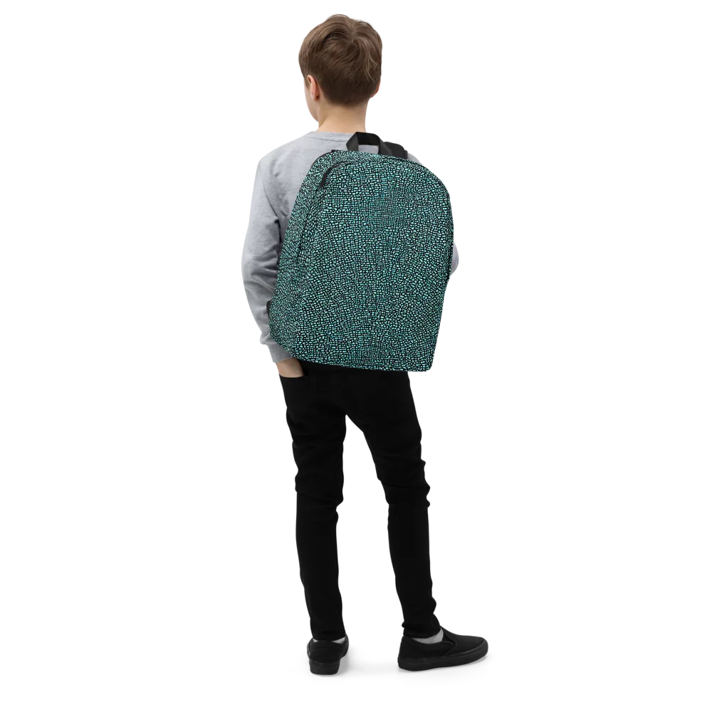 Aqua Shatter on Minimalist Backpack — Right Front