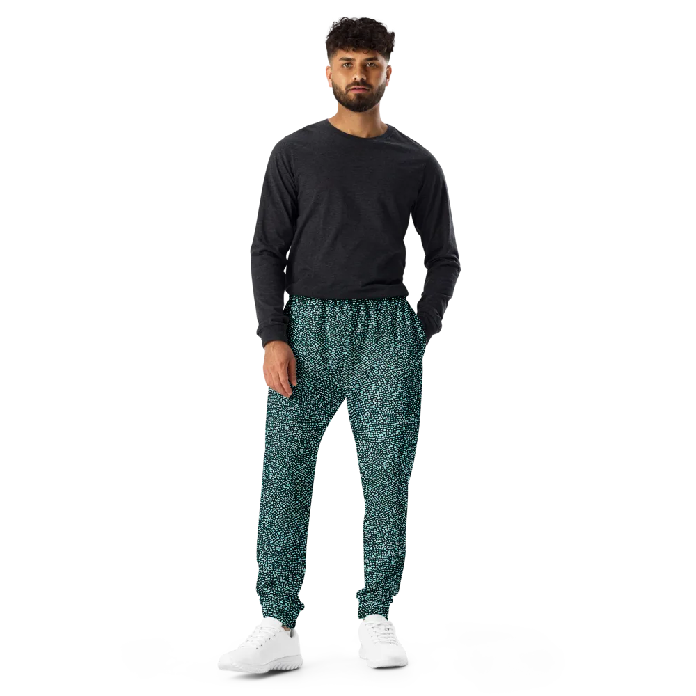 Aqua Shatter on Men's Joggers — Front