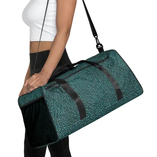 Aqua Shatter on a Duffle Bag