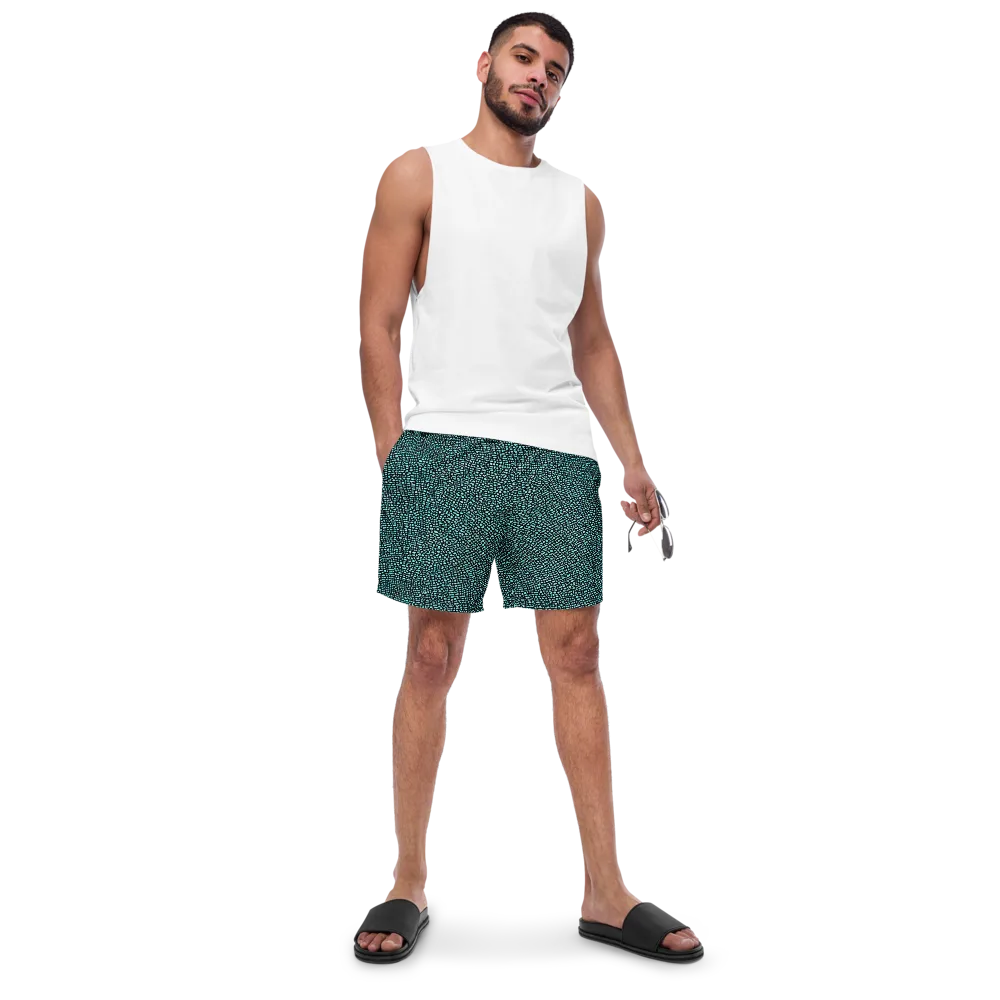 Aqua Shatter on Swim Trunks — Front