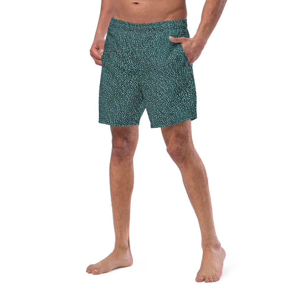 Aqua Shatter on Swim Trunks — Left Front