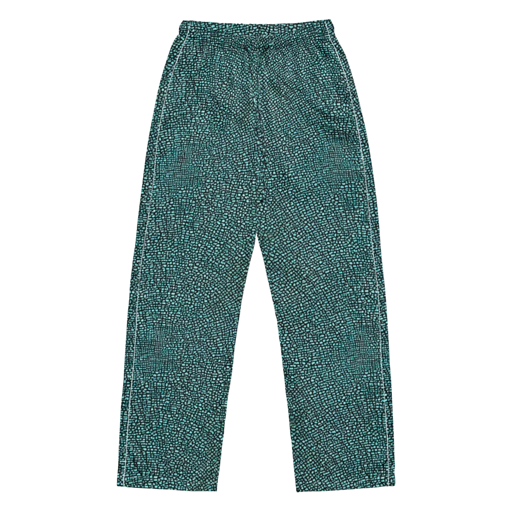 Aqua Shatter on Women's Pajama Pants — Front