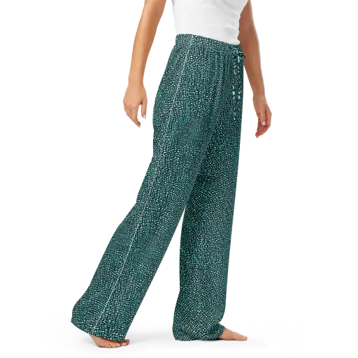 Aqua Shatter on a Women's Pajama Pants