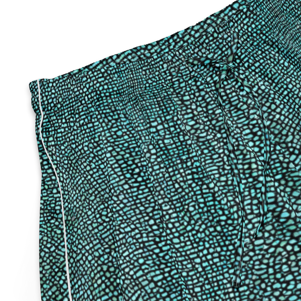 Aqua Shatter on Women's Pajama Shorts — Product details