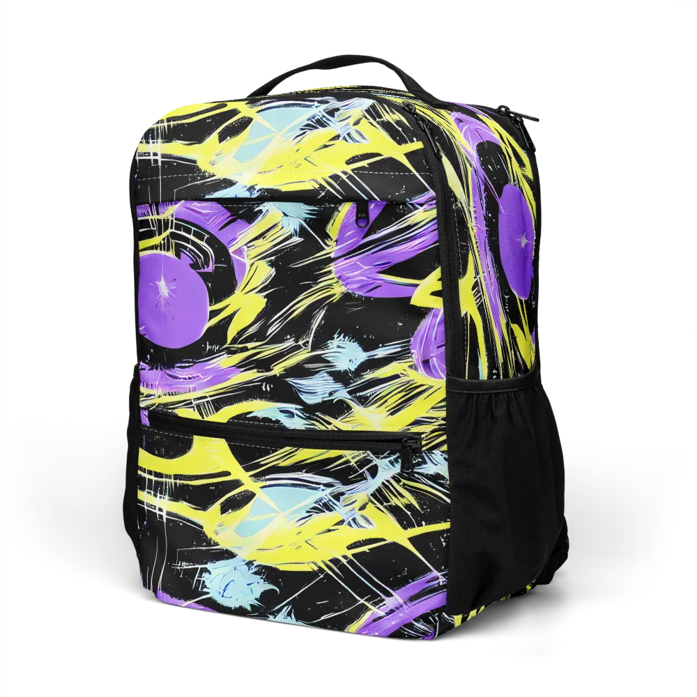 Blacklight Frenzy on Utility Backpack — Left Front