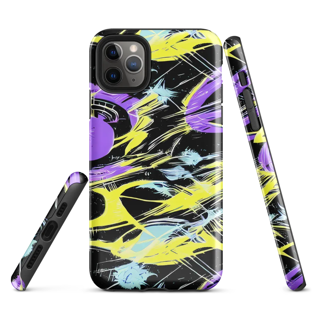 Blacklight Frenzy on Tough Case for iPhone® — Front