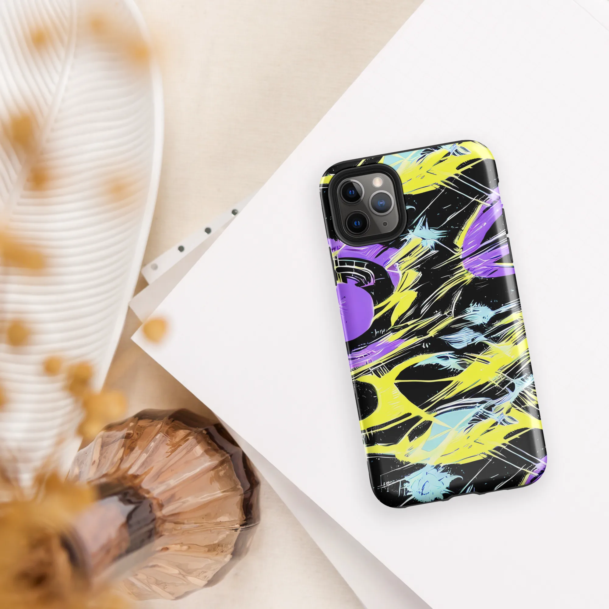 Blacklight Frenzy on Tough Case for iPhone® — Front