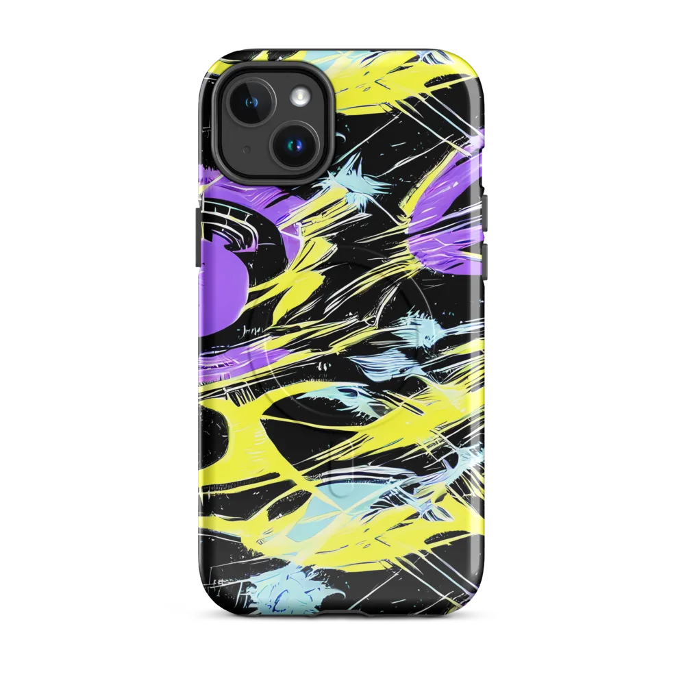 Blacklight Frenzy on MagSafe Tough Case for iPhone® — Front