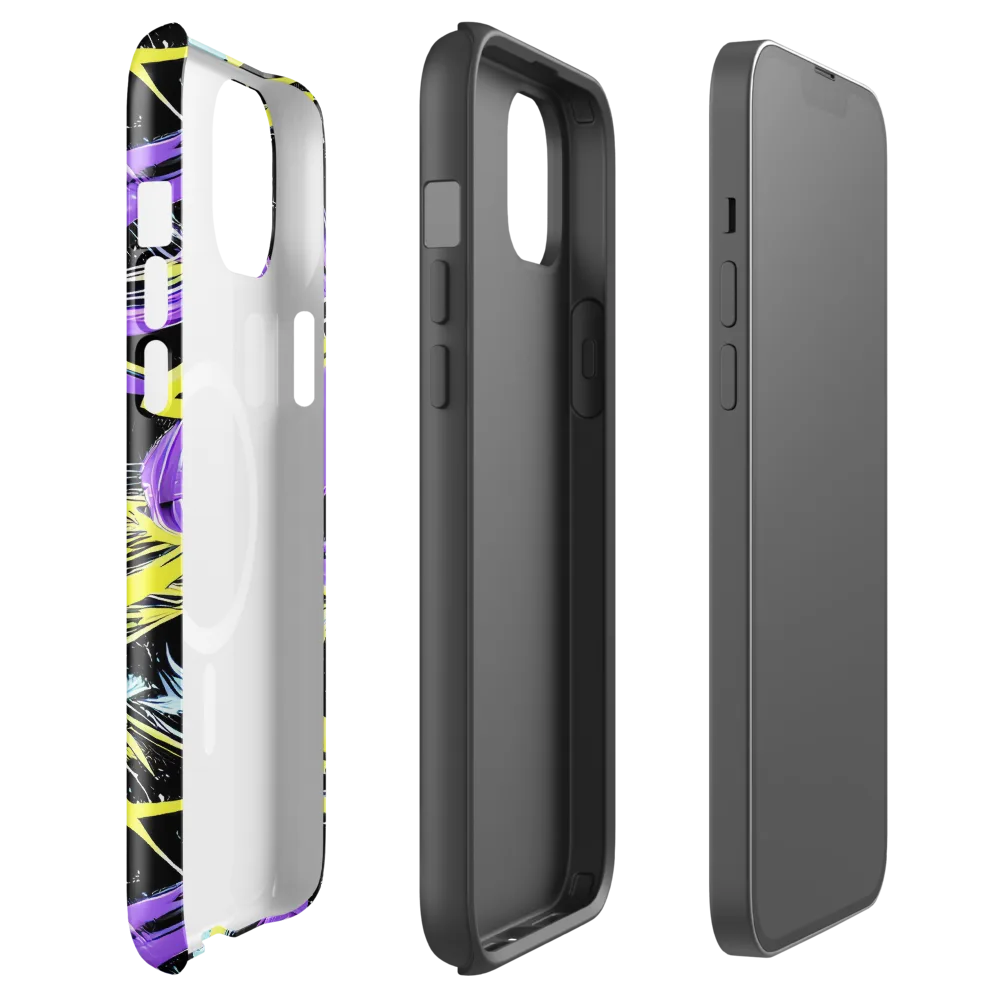 Blacklight Frenzy on MagSafe Tough Case for iPhone® — Front