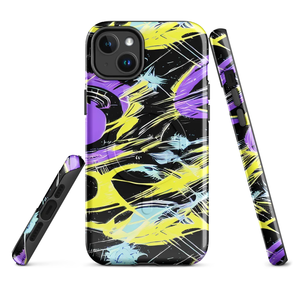 Blacklight Frenzy on MagSafe Tough Case for iPhone® — Front