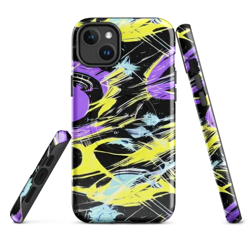 Blacklight Frenzy on a MagSafe Tough Case for iPhone®