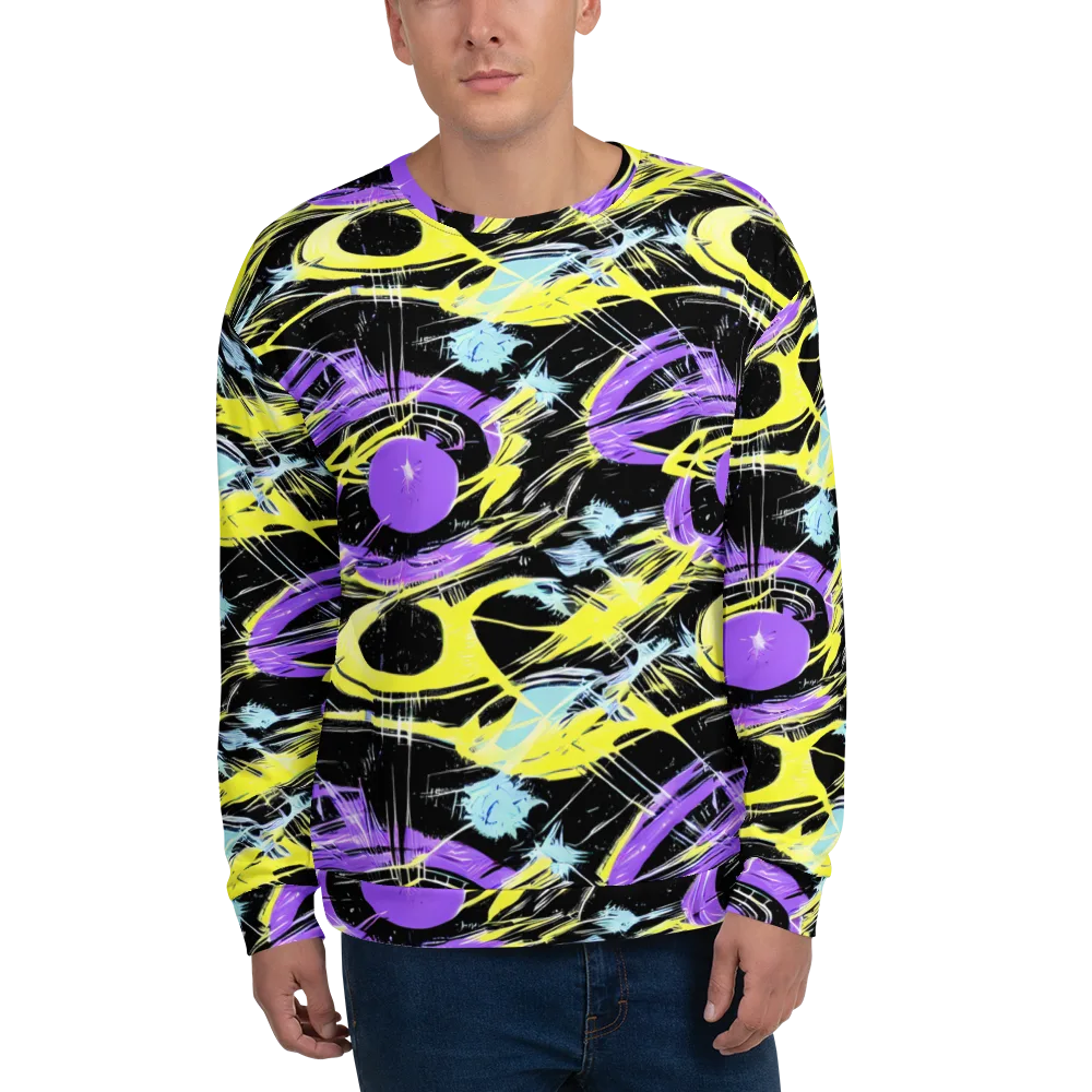 Blacklight Frenzy on Sweatshirt — Front