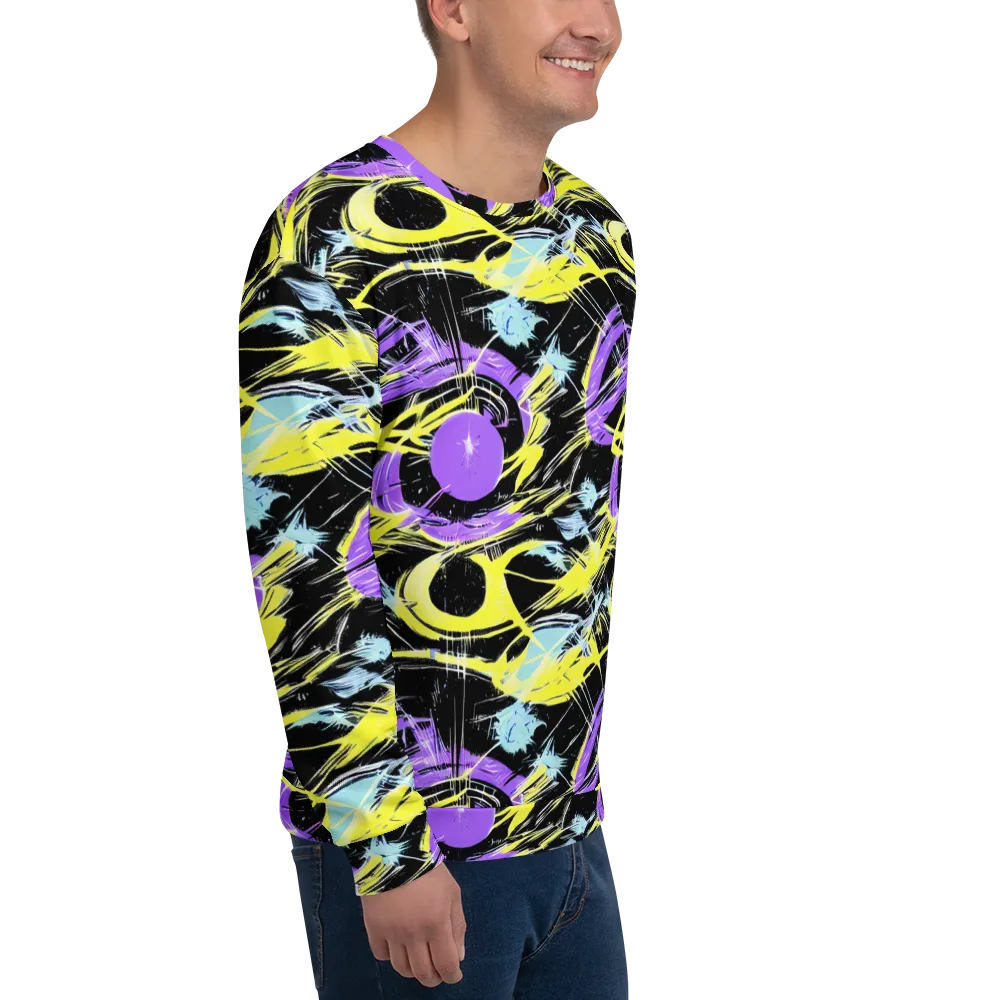 Blacklight Frenzy on Sweatshirt — Right Front