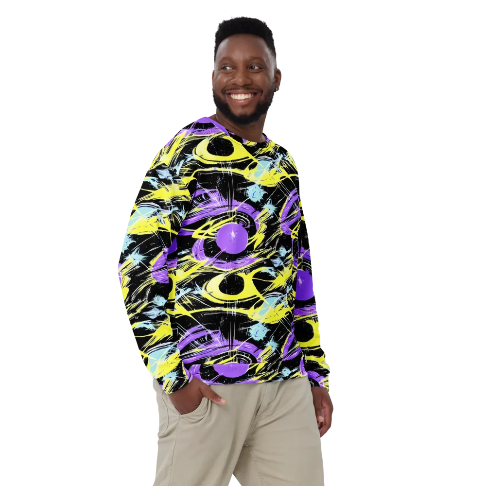 Blacklight Frenzy on Sweatshirt — Front