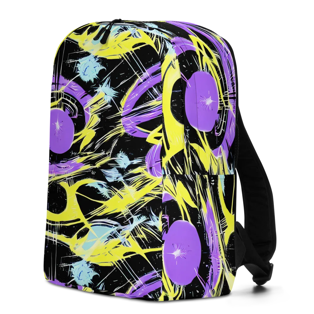 Blacklight Frenzy on Minimalist Backpack — Left