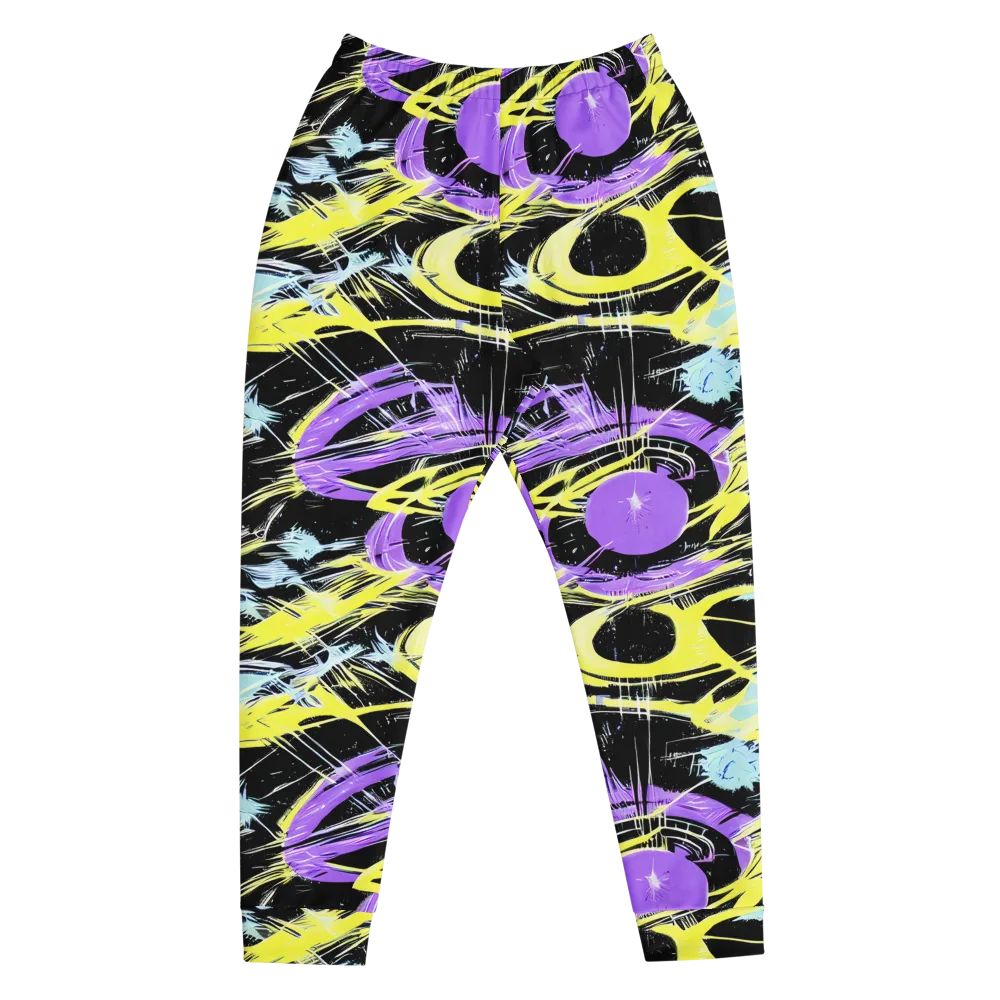 Blacklight Frenzy on Men's Joggers — Front