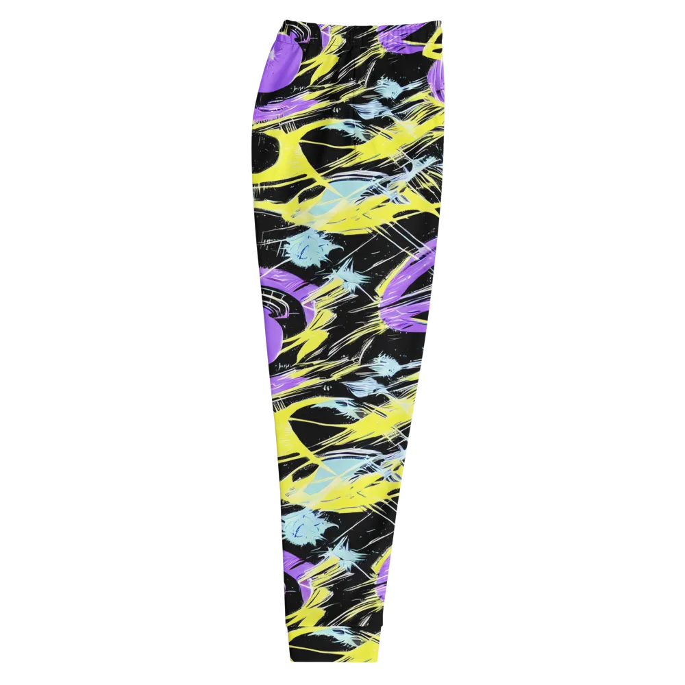 Blacklight Frenzy on Men's Joggers — Right