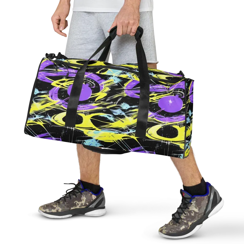 Blacklight Frenzy on Duffle Bag — Front