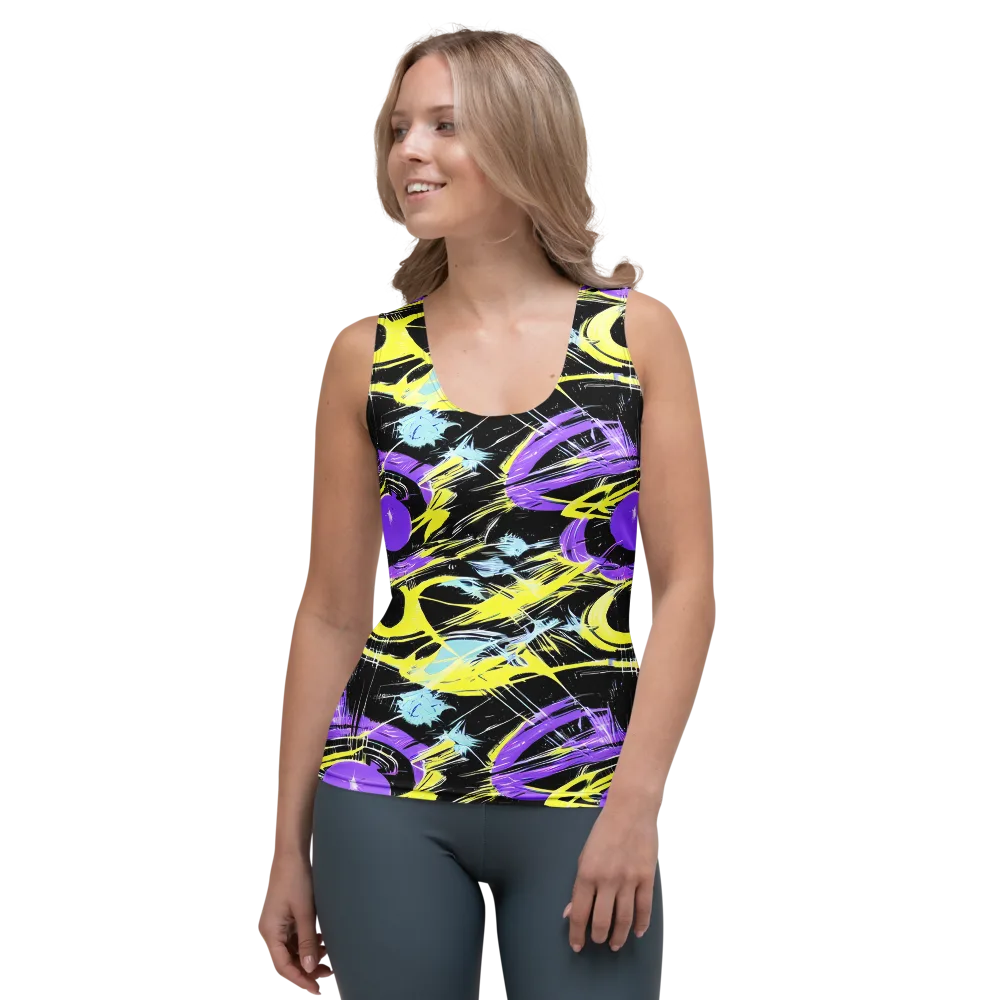 Blacklight Frenzy on Women's Tank Top — Front