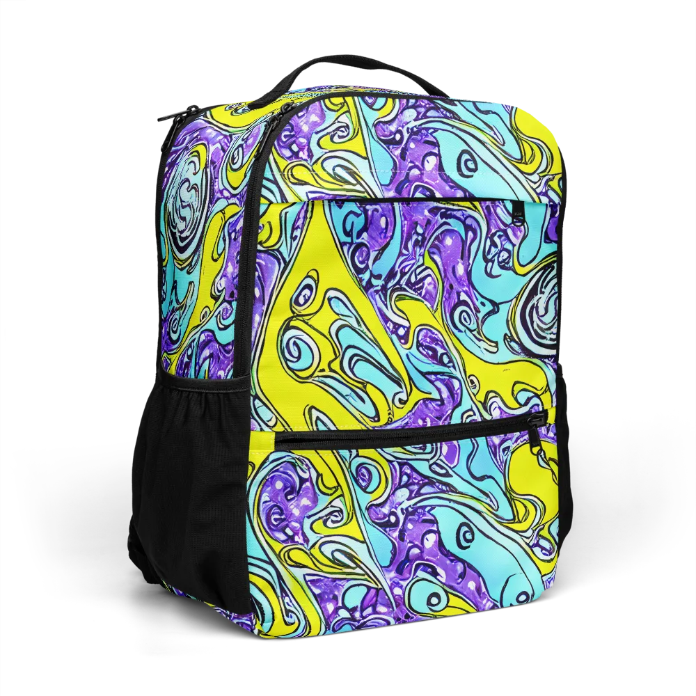 Aqua Acid on Utility Backpack — Right Front