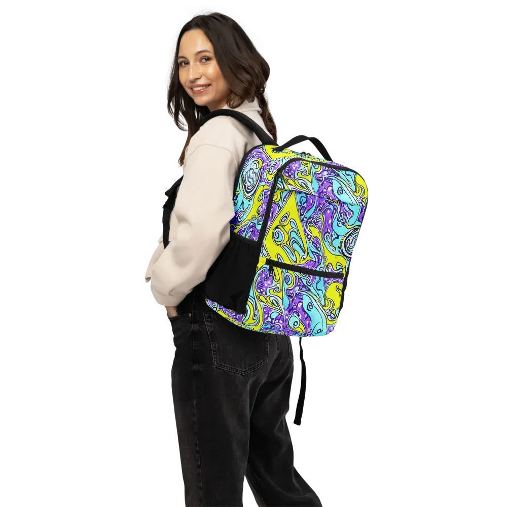Aqua Acid on Utility Backpack — Back