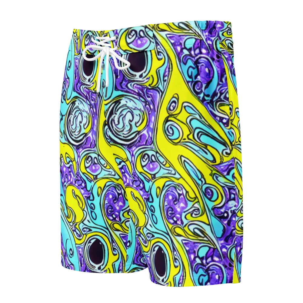 Aqua Acid on Men's Board Shorts — Front