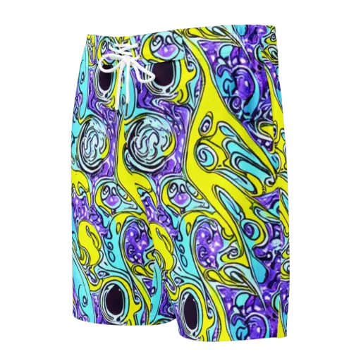 Aqua Acid on a Men's Board Shorts