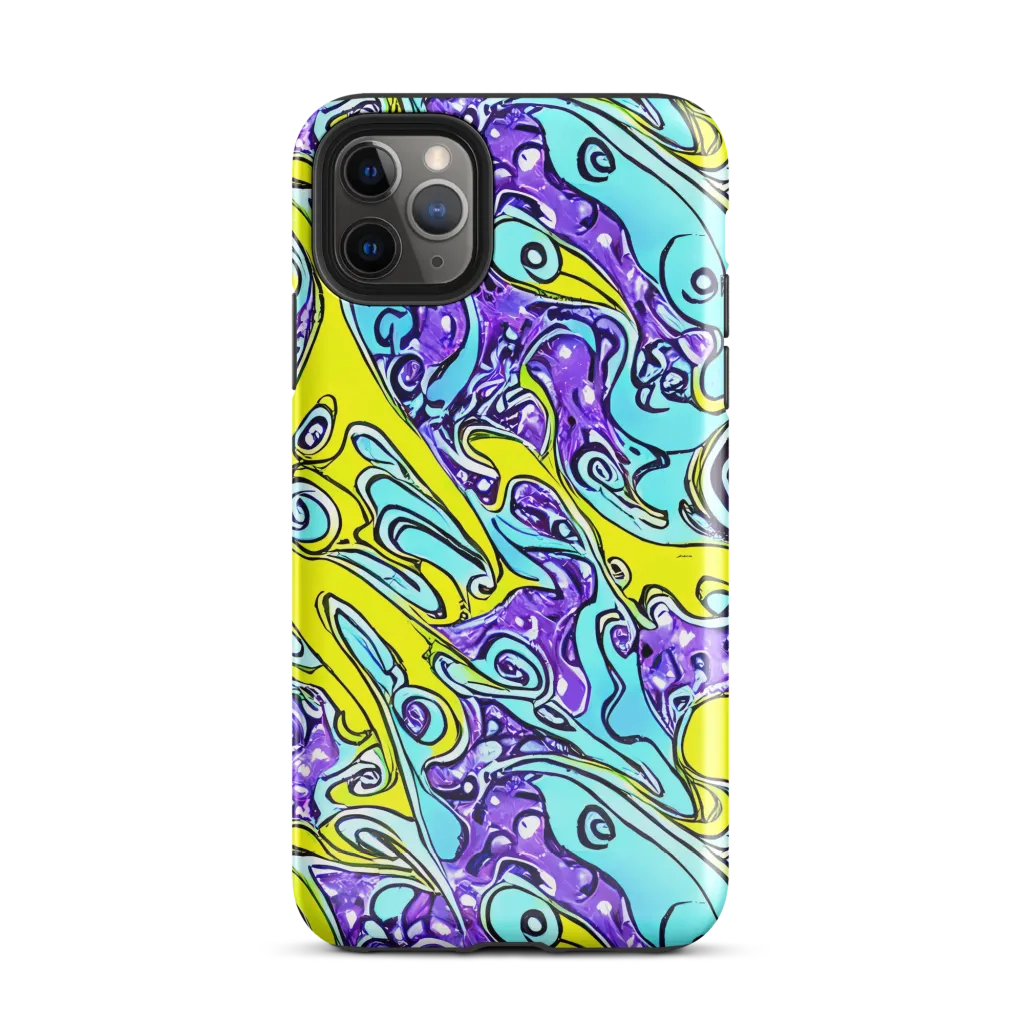 Aqua Acid on Tough Case for iPhone® — Front