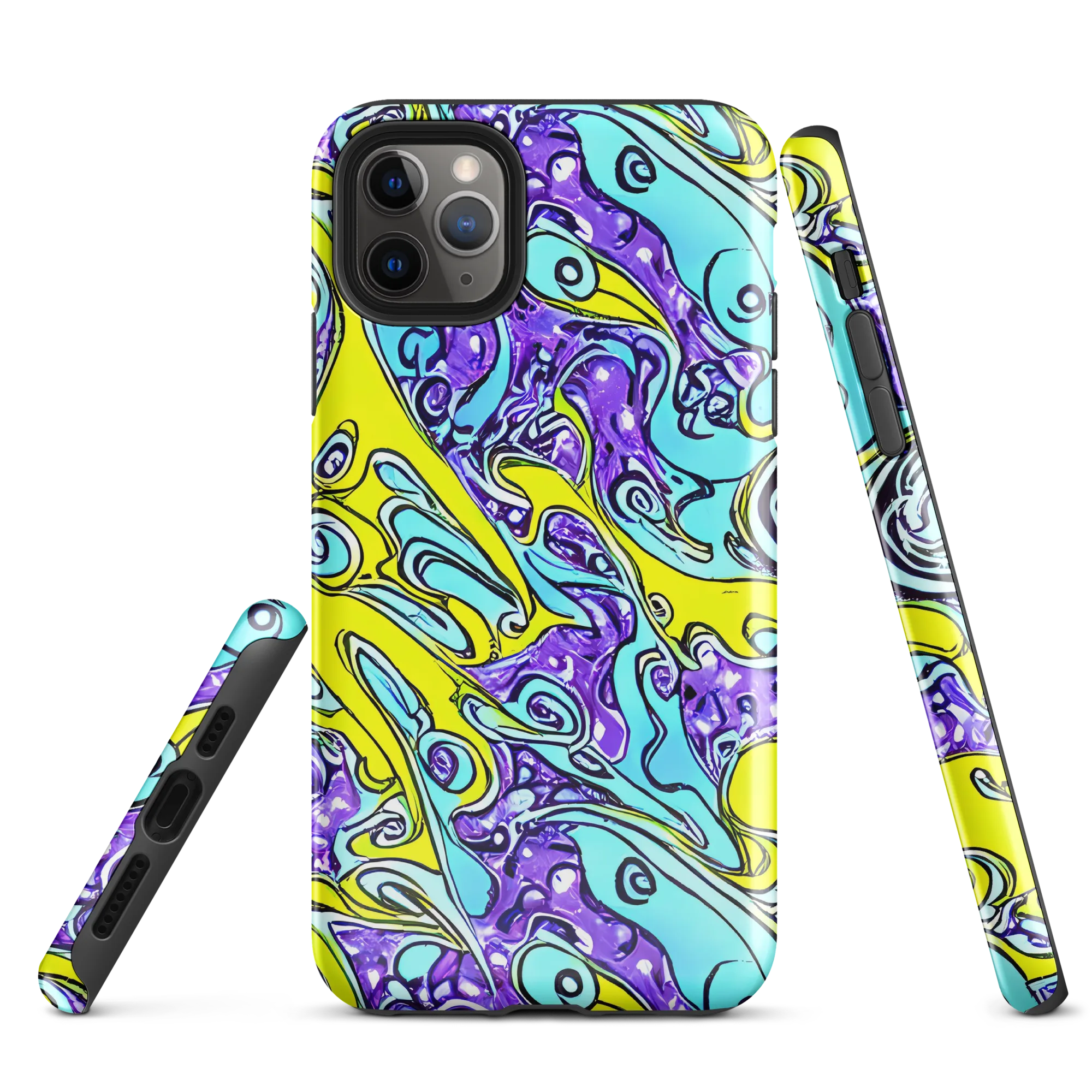 Aqua Acid on Tough Case for iPhone® — Front