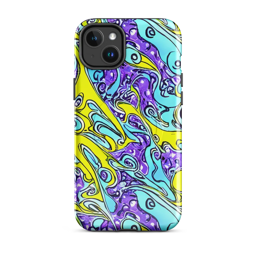 Aqua Acid on MagSafe Tough Case for iPhone® — Front