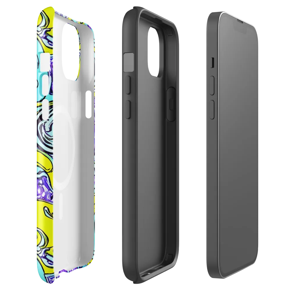 Aqua Acid on MagSafe Tough Case for iPhone® — Front