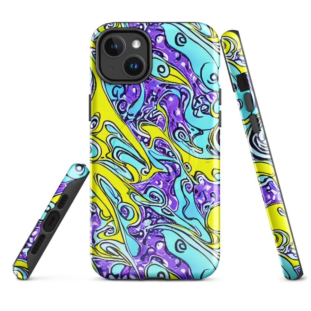 Aqua Acid on MagSafe Tough Case for iPhone® — Front