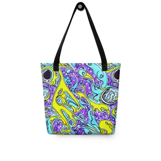 Aqua Acid on a Tote Bag