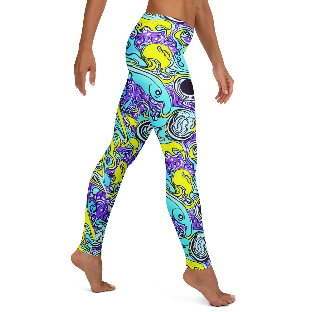 Aqua Acid on Leggings — Right