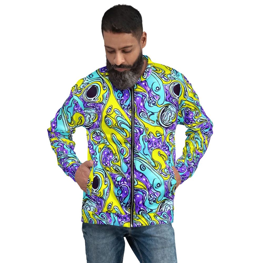 Aqua Acid on Bomber Jacket — Front