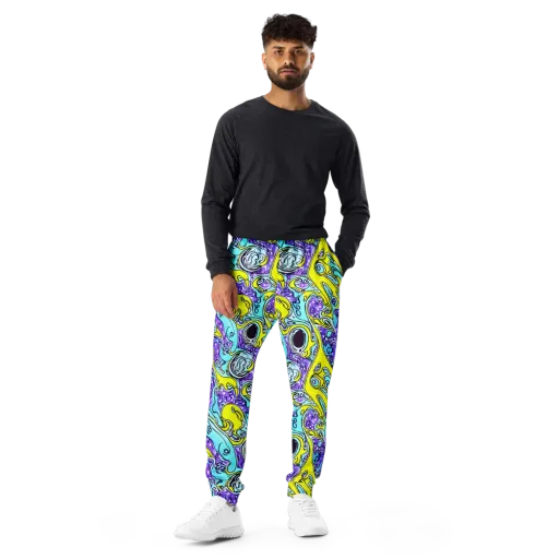 Aqua Acid on a Men's Joggers