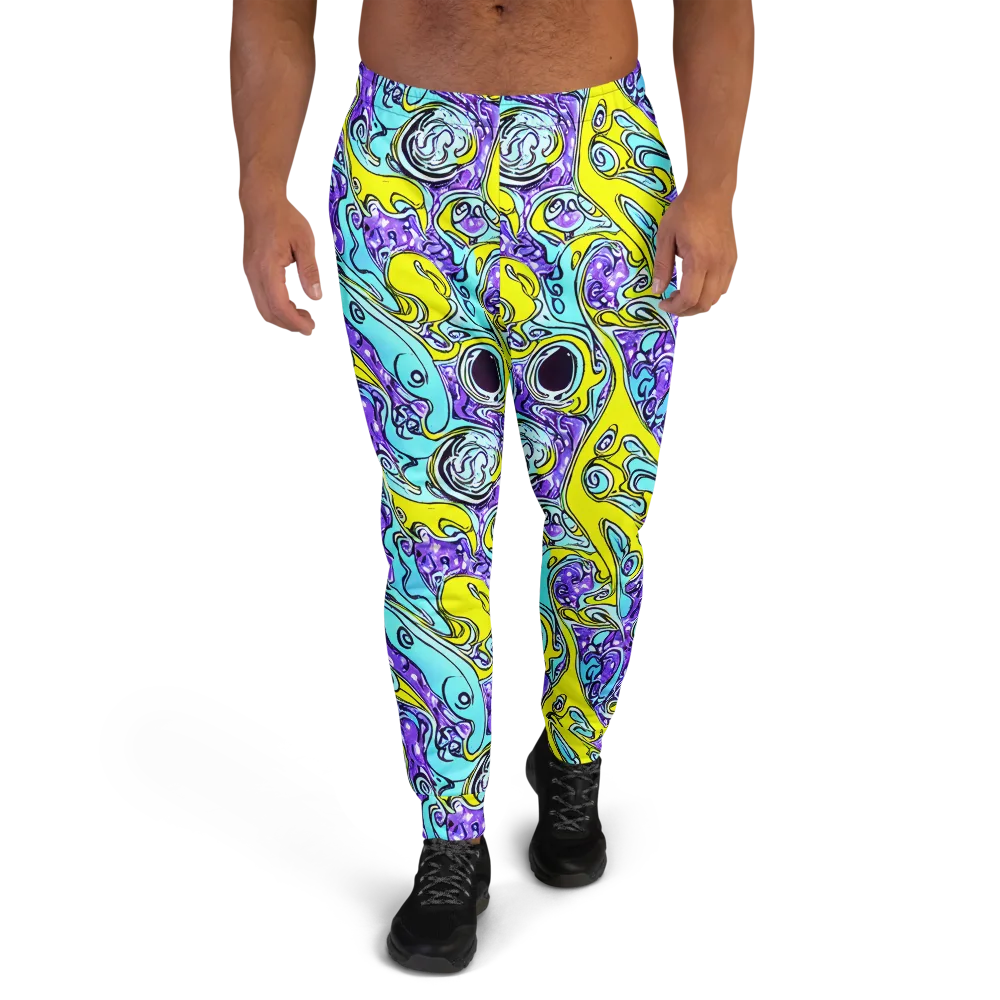 Aqua Acid on Men's Joggers — Front