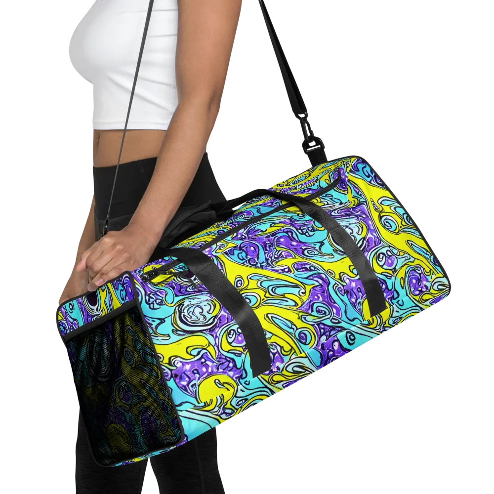 Aqua Acid on Duffle Bag — Front