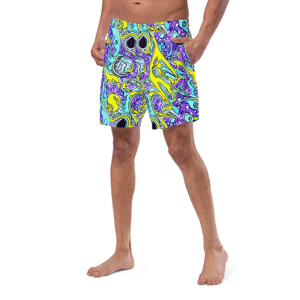 Aqua Acid on Swim Trunks — Left Front