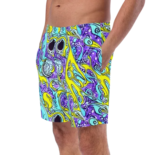 Aqua Acid on a Swim Trunks