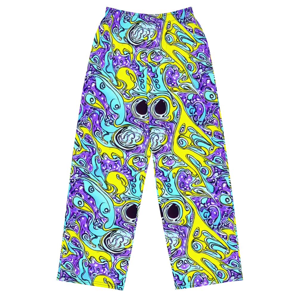 Aqua Acid on Wide-Leg Pants — Front