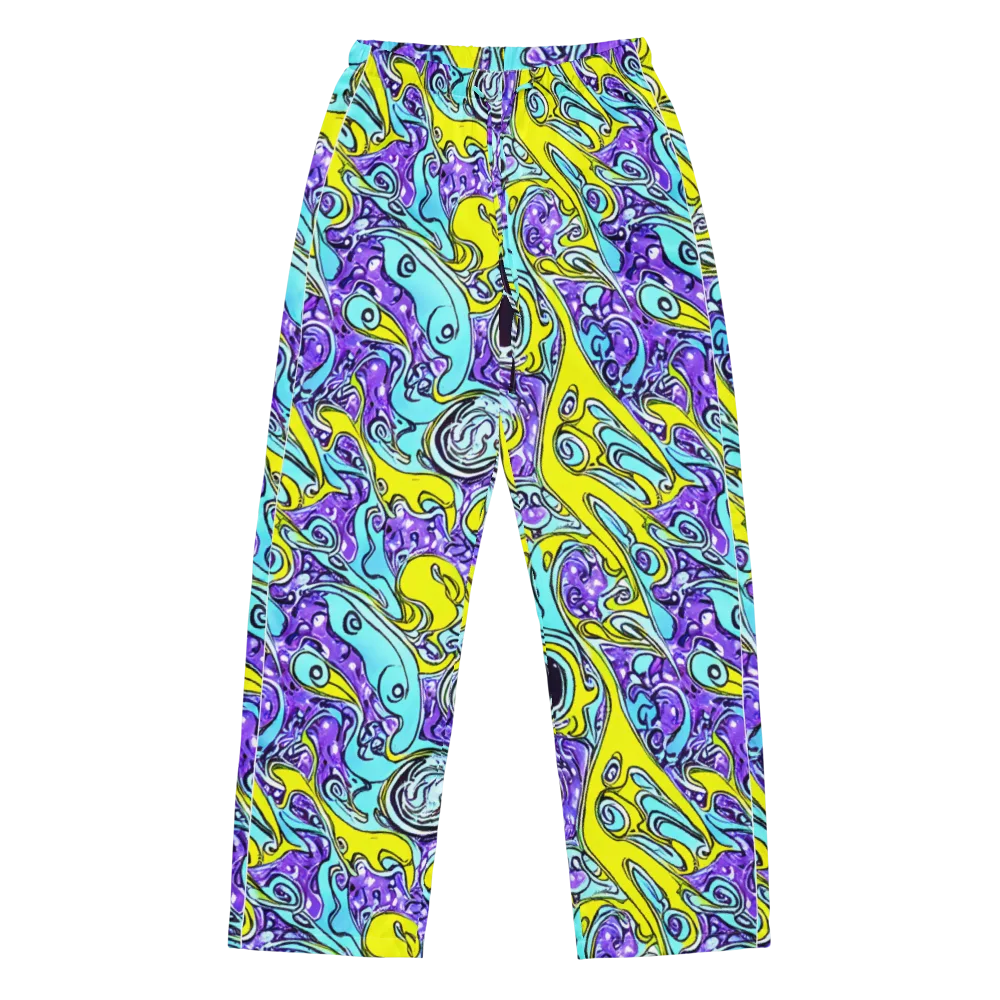 Aqua Acid on Women's Pajama Pants — Front